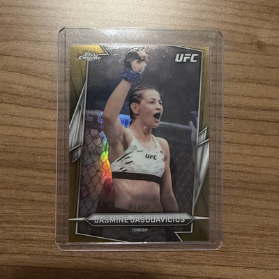 Topps 2026 Chrome UFC Gold Jasmine Jasudavicius #79 3/50 top prospect