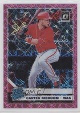 2019 Donruss Optic Rated Rookies Pink Velocity Prizm /199 Carter Kieboom #92 2l4