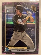 2024 Bowman Chrome Prospects J.D. Gonzalez Fuchsia Lunar Refractor /199 #BCP-111