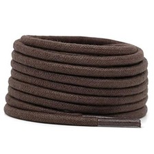 Round Cotton Waxed Shoelaces: 7/50 Inches Dress 28 inch 70CM 04 Dark Brown