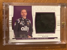 JIMMIE JOHNSON COLOSSAL RACE USED GLOVE PATCH 9/25