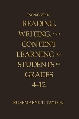 Improving Reading, Writing, and Content Learning for Students... - 9781412942263