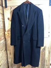 Vintage Mark Alexander Cashmere Blend Double Breasted Overcoat Mens Size 46r Vintage Mark Alexander Cashmere Blend Double Breasted Overcoat Mens Size 46r