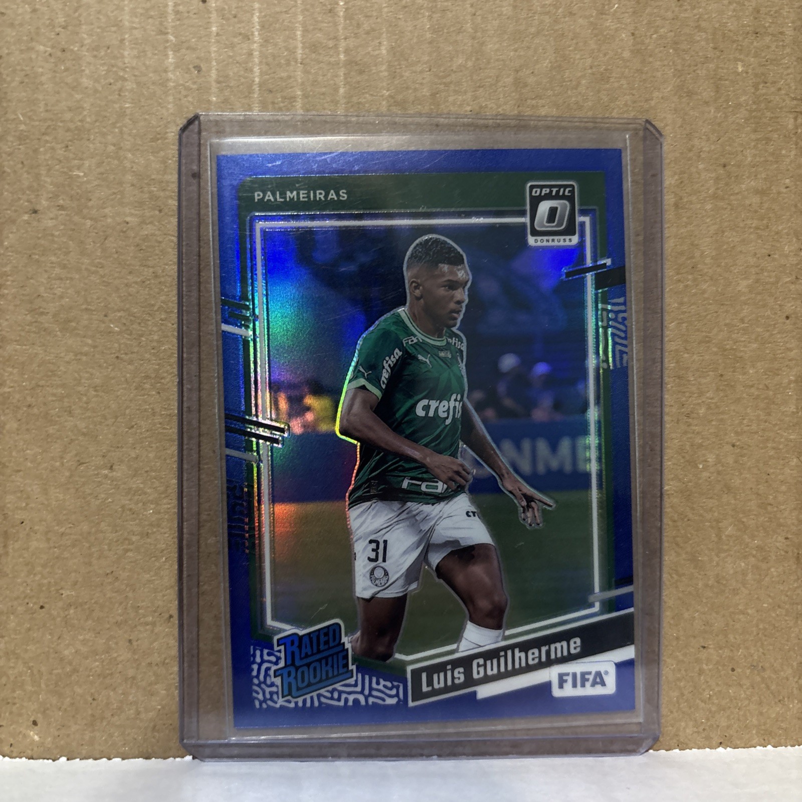 2023-24 Panini Donruss Optic Rated Rookie Luis Guilherme #196 Blue Prizm /99 RC