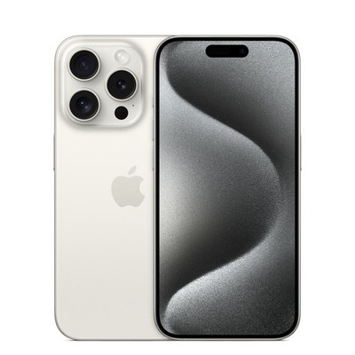 Apple iPhone 15 Pro: Unlocked, 256GB Storage, White Titanium 