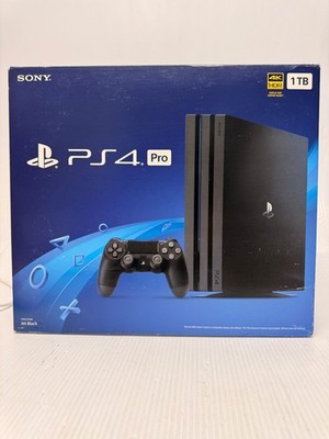 Sony PlayStation 4 Pro 1TB Console Jet Black 1TB PS4 DualShock NEW A1