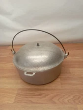 Vintage The Club Aluminum 10” Dutch Oven Pot With Lid & Handle Hammercraft