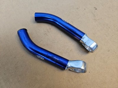 Vintage Trek System 1 Mountain Bike Bar Ends Climbing Extensions 6'' Long Blue