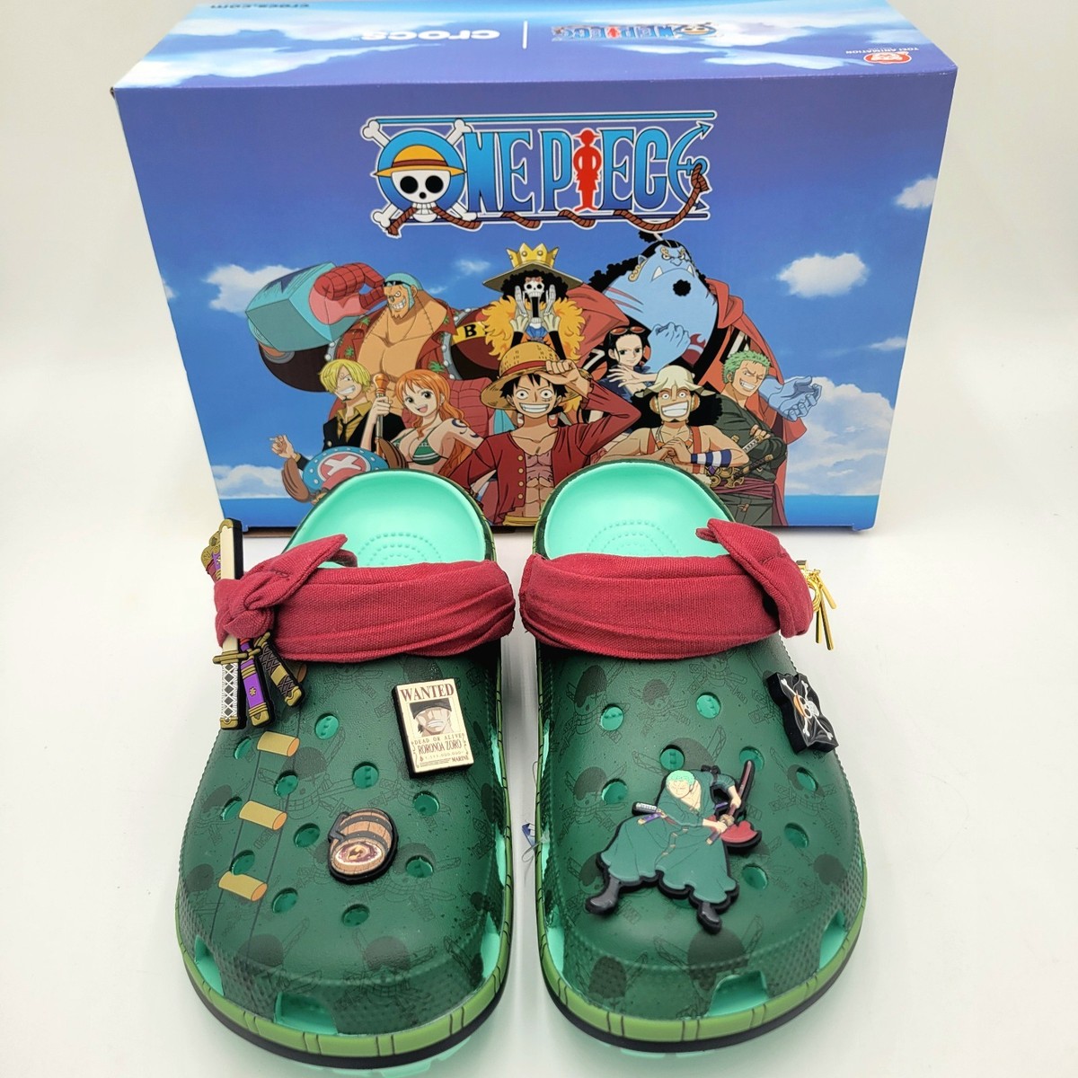 Crocs ONE PIECE Roronoa Zoro Classic Clog Men's Size 11 Anime NEW
