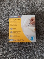 Medela Easy Pour Breastmilk Storage Bags 50 Count 210ml Disposable Leakpr...