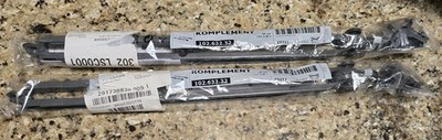 (2) IKEA KOMPLEMENT Pull Out Rail Pair  For Baskets 22 7/8'' 102.632.32