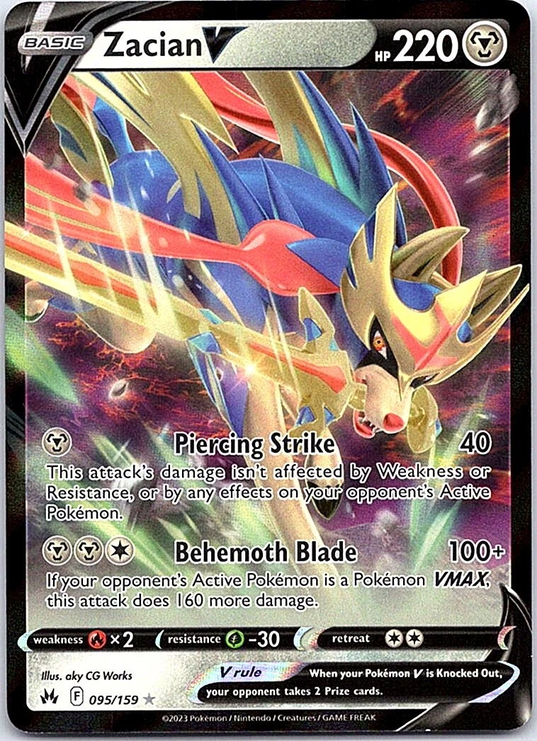 Zacian V 095/159 Crown Zenith for sale | eBay