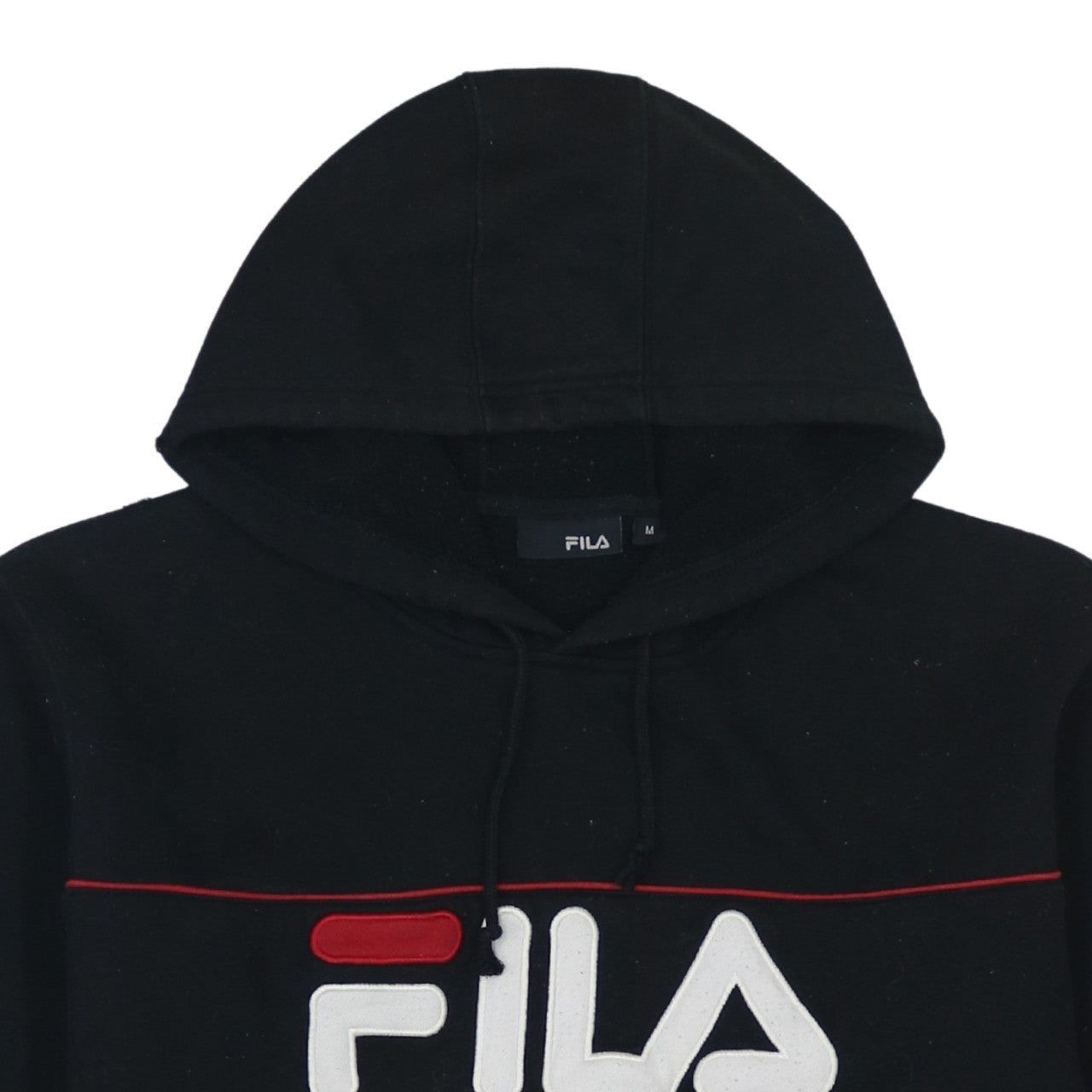Felpa con cappuccio vintage FILA NERA UOMO M