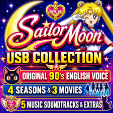 USB SAILOR MOON ◀ORIGINAL▶ DiC Inglés DUB + OST Música Banda Sonora Sin DVD Bluray