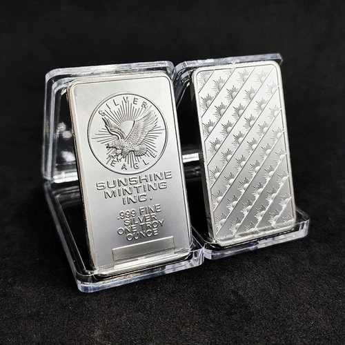 1 oz Sunshine Minting Silver Bar – .999 Fine Sealed Bullion – Troy Ounce