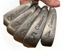 Power Bilt Citation Irons/ Clubs Set Of 5: 4,5,6,7,8 R-H Vintage 70'S