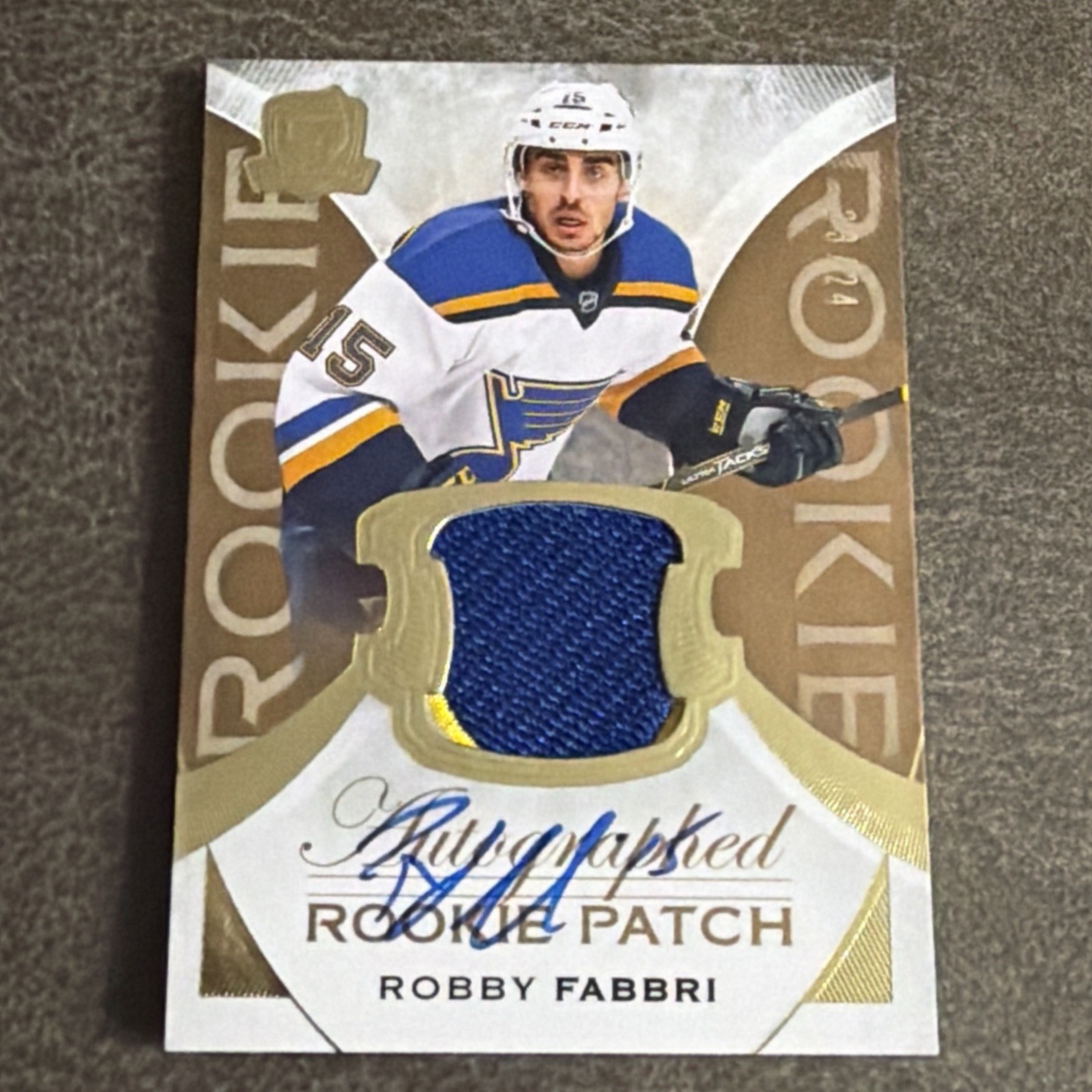 2015-16 Upper Deck The Cup /24 Robby Fabbri #130 Autographed Rookie Card