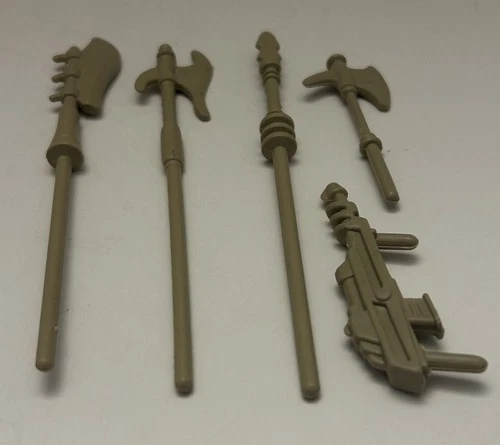5 Vtg. 1981 Mattel MOTU Weapons Accessories Castle Grayskull … Exc. Cond.