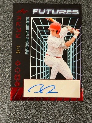 2024 Leaf Futures Bryce Rainer Auto 6/49 Detroit Tigers Prospect A-BR1