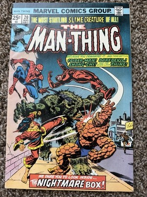 The Man-Thing #20 Aug 1975 - Marvel Comics Group Spiderman Daredevil Shang-Chi