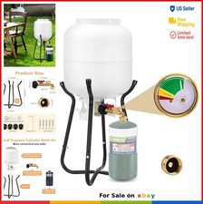 Propane Refill Adapter Kit with Stand and Gauge for 1lb Tanks