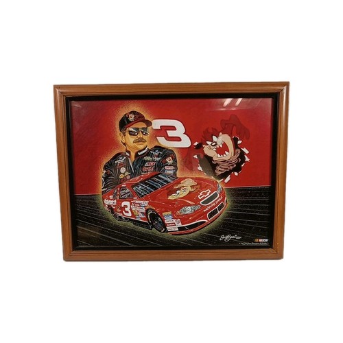 Sam Bass Illustrationen gerahmt Dale Earnhardt & Tasmanian Devil ...............CP - Bild 3 von 5