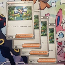 Pokémon TCG 4x Picnicker SVP 114 Black Star Promo  Playset