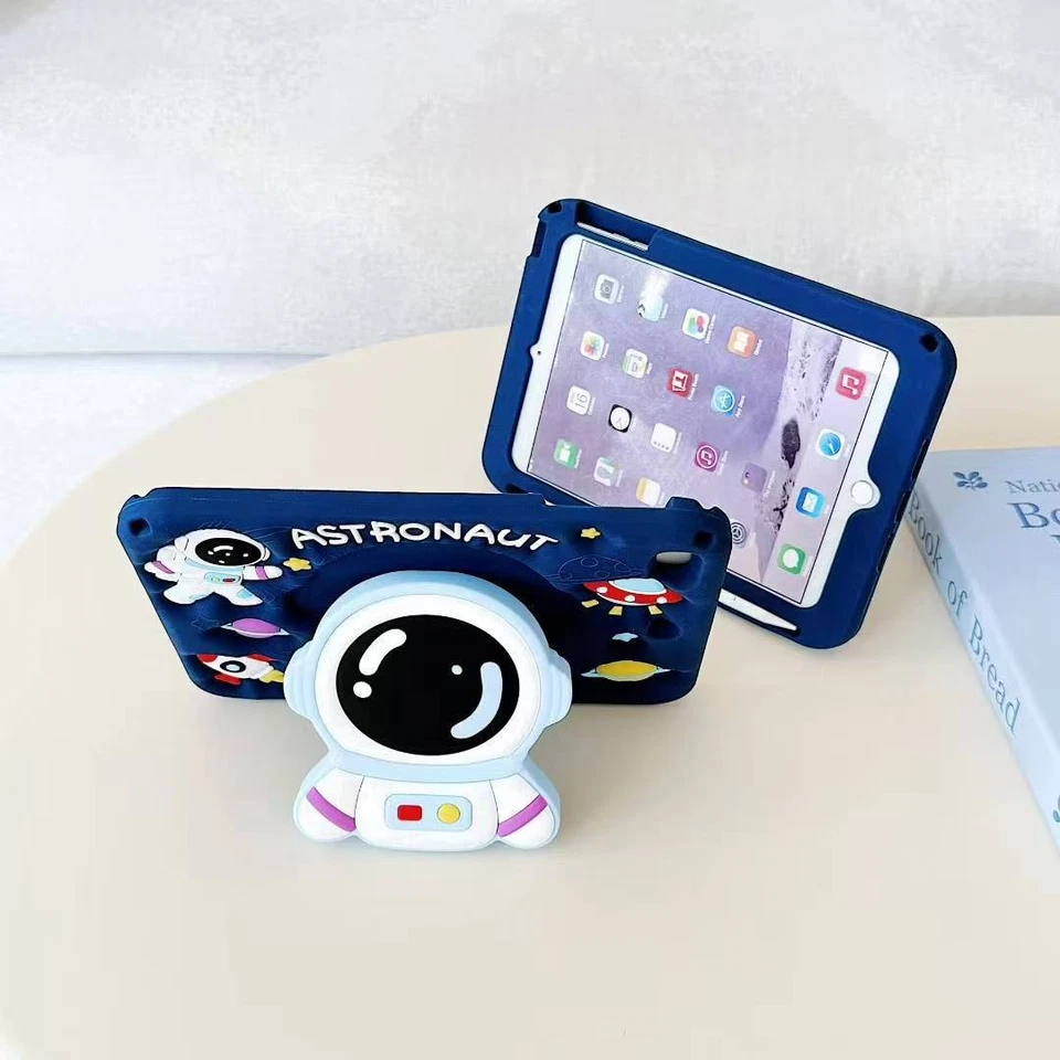 For iPad 11th A16 10th 10.9" 9 8 7 mini 7 6 Air Pro 11 Astronaut Kid Stand Case﻿ - Image 4 of 4