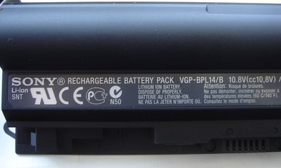 Batterie Original Sony VGP-BPL14/B VGP-BPL15 8100mAh