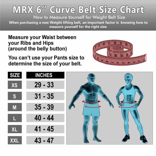 Weight Lifting Belt 6" Lower Back Support Gym Fitness Bodybuilding Men & Womens - Picture 2 of 12