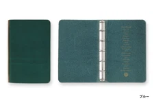 PLOTTER 5012 5-Ring Leather Binder Liscio Mini 5 size blue New JAPAN