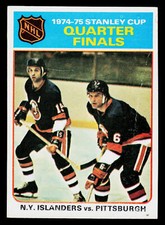1975-76 Topps Hockey Card #4 Stanley Cup Quarter Finals 