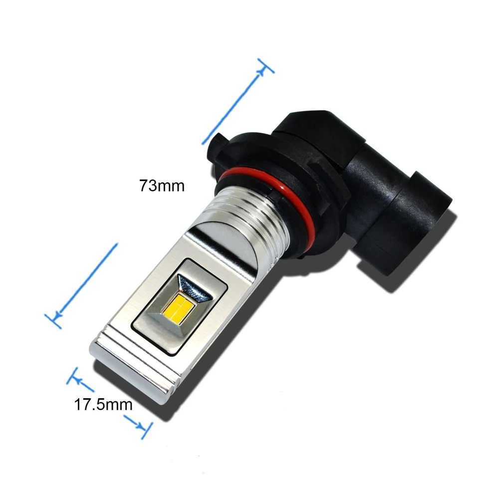 AllaLighting 3000LM H8 LED 6000K Xenon White LED Fog Light Lamp Bulb Replacement - Imagem 4 de 4
