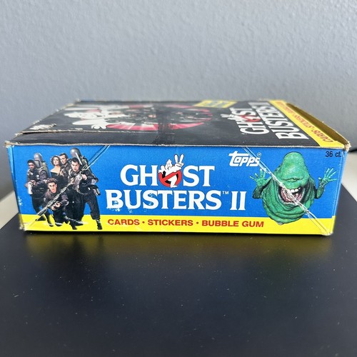 EMPTY 1989 Topps Ghost Busters II Wax Pack Display Box - Picture 2 of 5