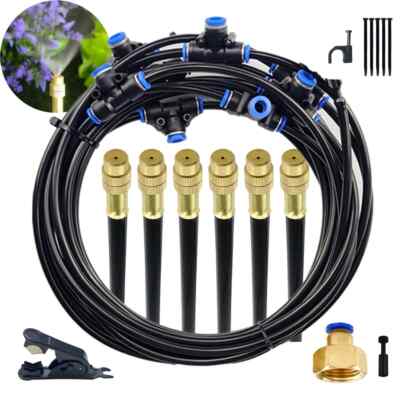 Universal Automatic Irrigation Sprinkler Kit Rotating Copper Nozzle Watering Kit