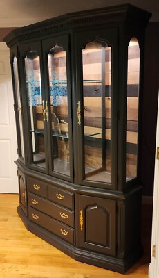 Rustic Refinished Vintage Thomasville Hutch 63
