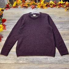 SONOMA Sweater Size Large Maroon Red Pullover Crew Neck Warm Knit Goods For Life