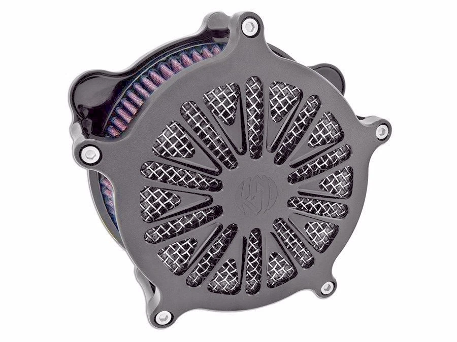 Purificador de aire Harley XL Sportster RSD Venturi Boss Black Ops 0206-2041-SMB HB Foto 2 de 4