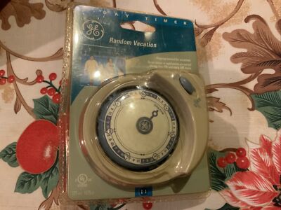 GE 7-day RANDOM VACATION TIMER turns lamps on & off late PM & early AM automatic