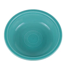 Vintage FIESTAWARE Homer Laughlin TURQUOISE 7" Coupe Rimmed Soup / Cereal Bowl
