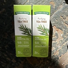 2x Nature's Truth Aromatherapy Tea Tree 100% Pure Essential Oil Purifying 0.51oz