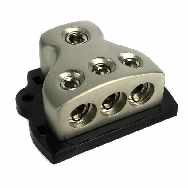Rockford Fosgate RFD4 4AWG in and 3 Output Car Audio Distribution Block Terminal - Image 4 of 4