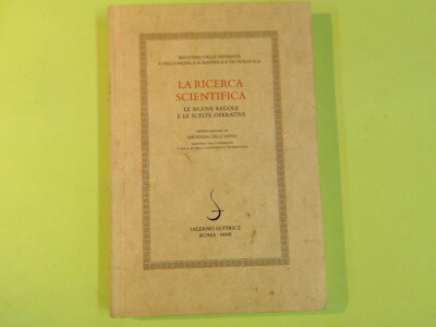 LA RICERCA SCIENTIFICA ZECCHINO SALERNO EDITRICE