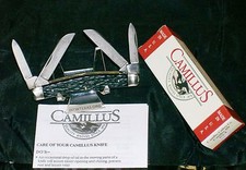 Camillus 91 Full Congress USA Knife Wide Grooved Bolsters W/Packaging,Paperwork 