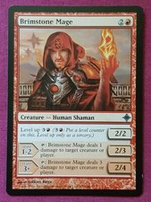 Magic The Gathering RISE OF THE ELDRAZI BRIMSTONE MAGE red card MTG