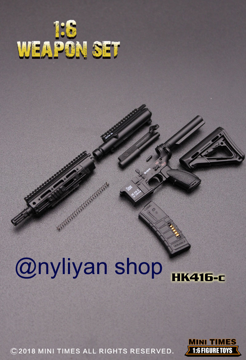 Mini times toys HK416C 1/6 Male Gun Rifle Weapon Model Fit 12inch