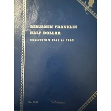 Coin Folder 9032 Benjamin Franklin Half Dollar 1948 to 1963 CF #14A