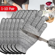 Lot Butcher Glove Cut Proof Protective Cut Resistant Gloves Kitchen L5 Protectio