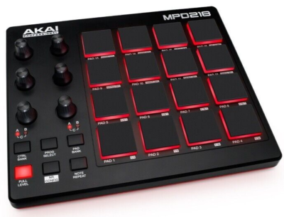Akai MPD218 Professional MIDI-over-USB Pad Controller w/ Ableton