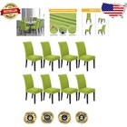 New ListingLuxurious Apple Green Stretch Chair Covers - Perfect for Dining Room & Banquets